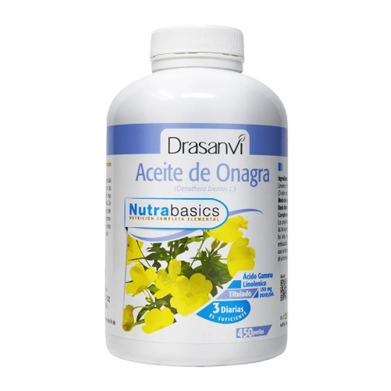DRASANVI - Aceite de Onagra + Vitamina E 450 Cápsulas Blandas