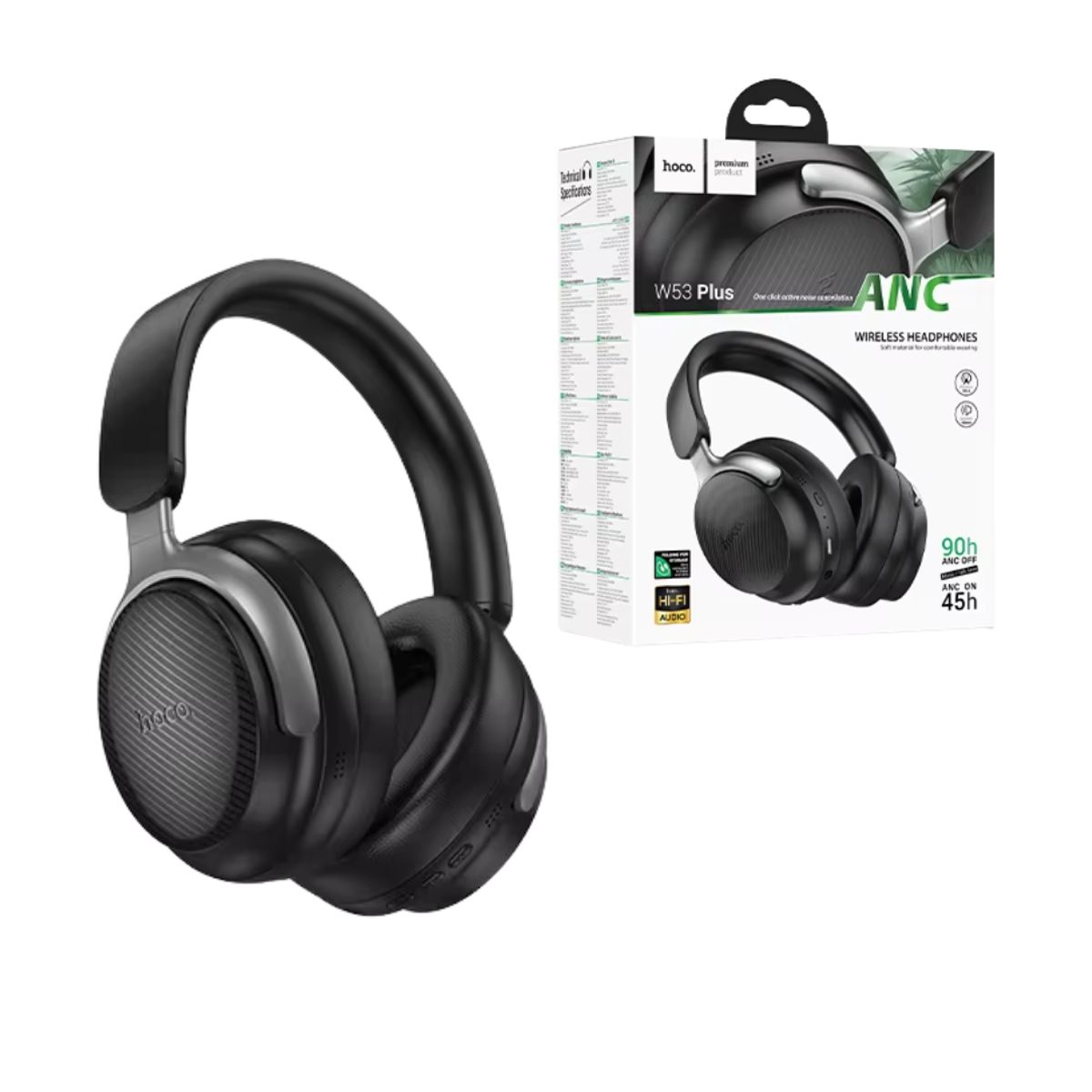 HOCO - Audifonos Inalambrico Vincha 90h Hoco Recargable Bluetooth