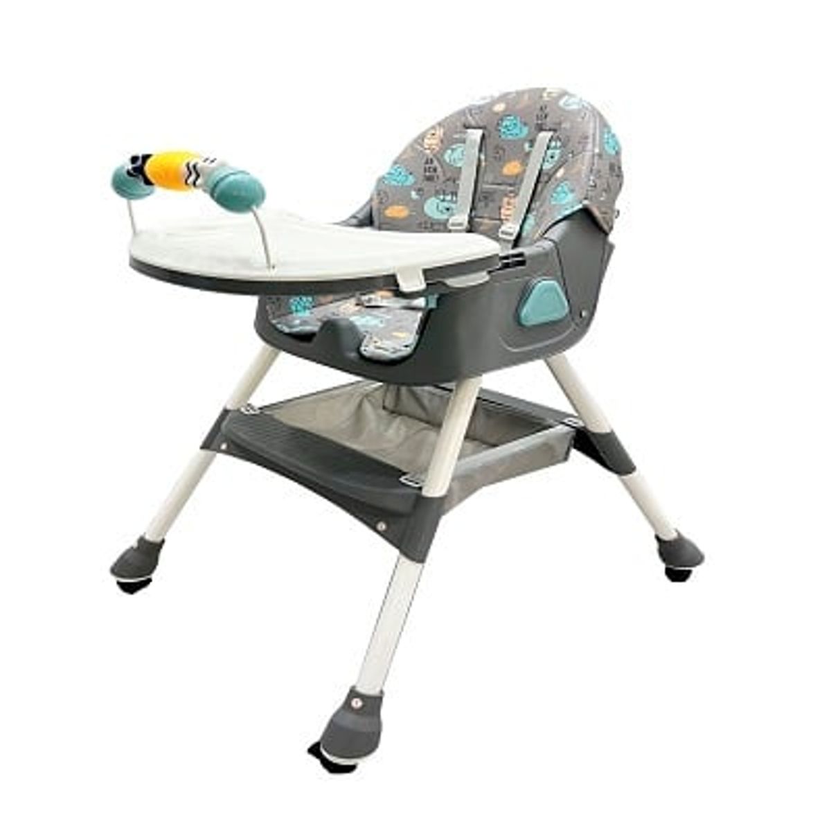 EBABY - SILLA DE COMER MECEDORA+PLATITO - GRIS - DALI NUEVO MODELO