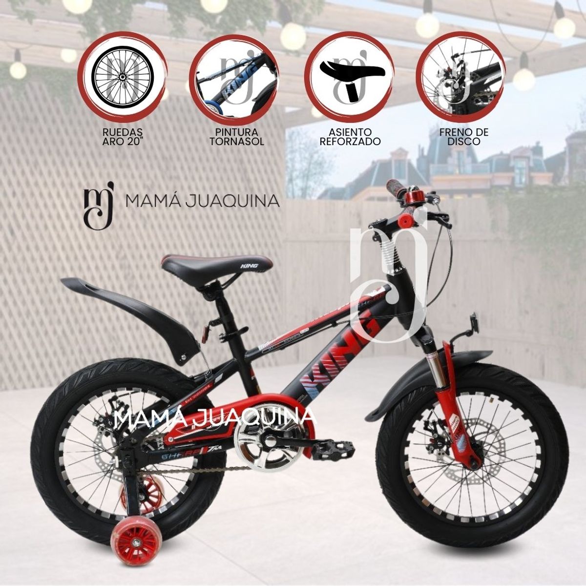 VELOX - Bicicleta Montañera para Niño Aro 20 «SHARPIE II» Red