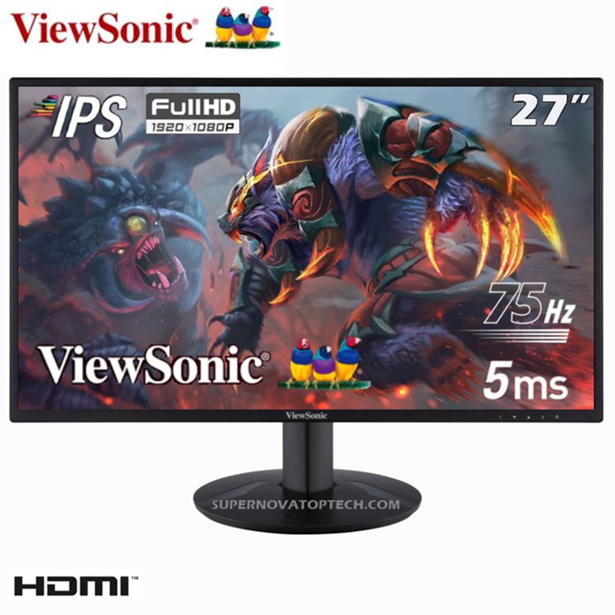 VIEWSONIC - MONITOR VIEWSONIC VA2718-SH 27 IPS FHD 75Hz 5ms