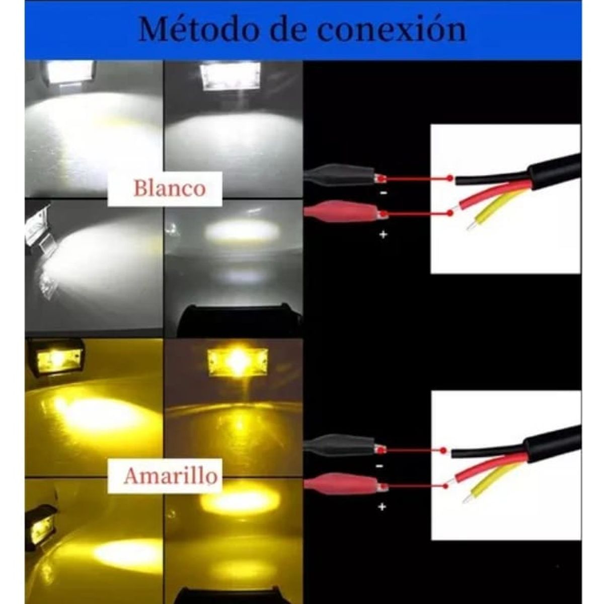 GENERICO - BARRA 18 LED DUAL LUPA  BLANCO/AMARILLO 54W
