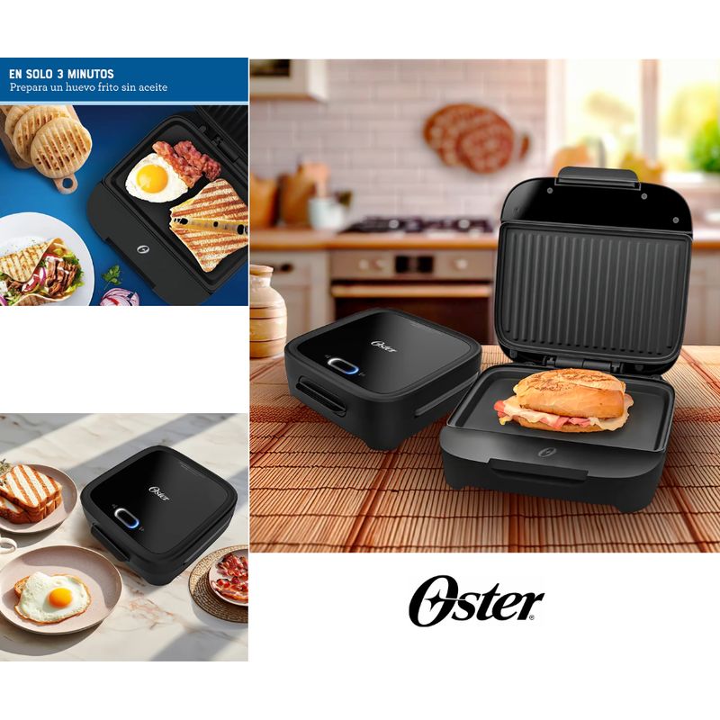 OSTER - Sandwichera Oster compacta con platos hondos CKSTSM400 053