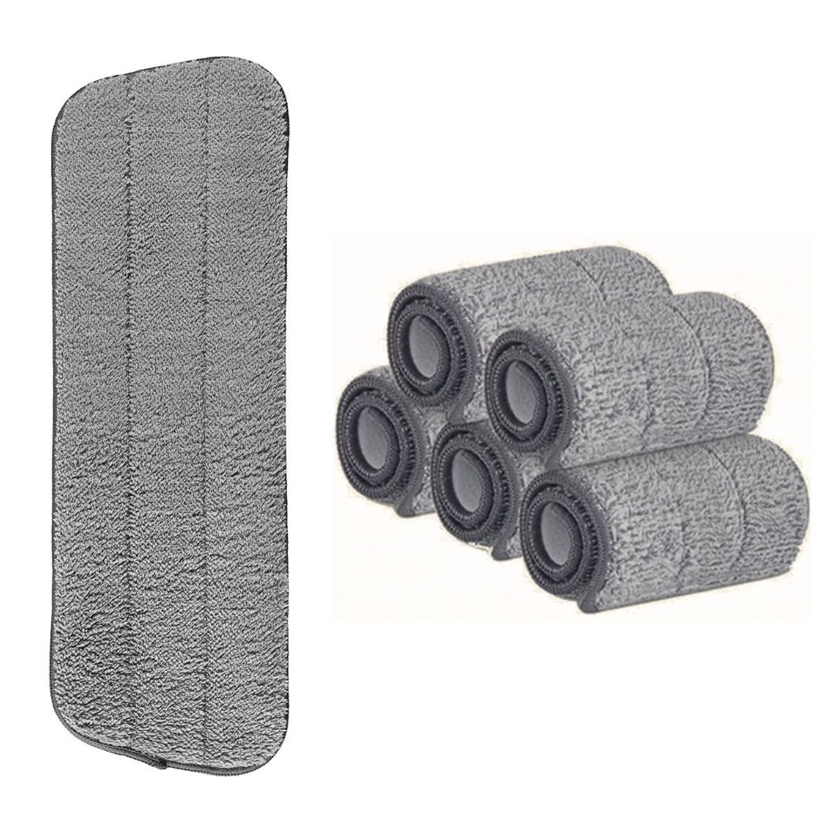 HOGARMAS - Pack de 5 Repuestos de Mopa Microfibra para Trapeador