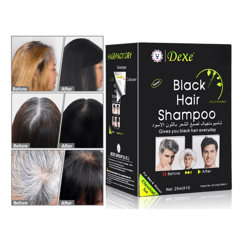 OEM - Shampoo Colorante Negro Intenso Cobertura Perfecta al Instante
