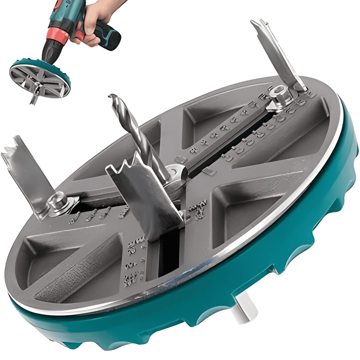 ROSH - Adaptador de Sierra Perforadora - Corte Limpio y Rápido