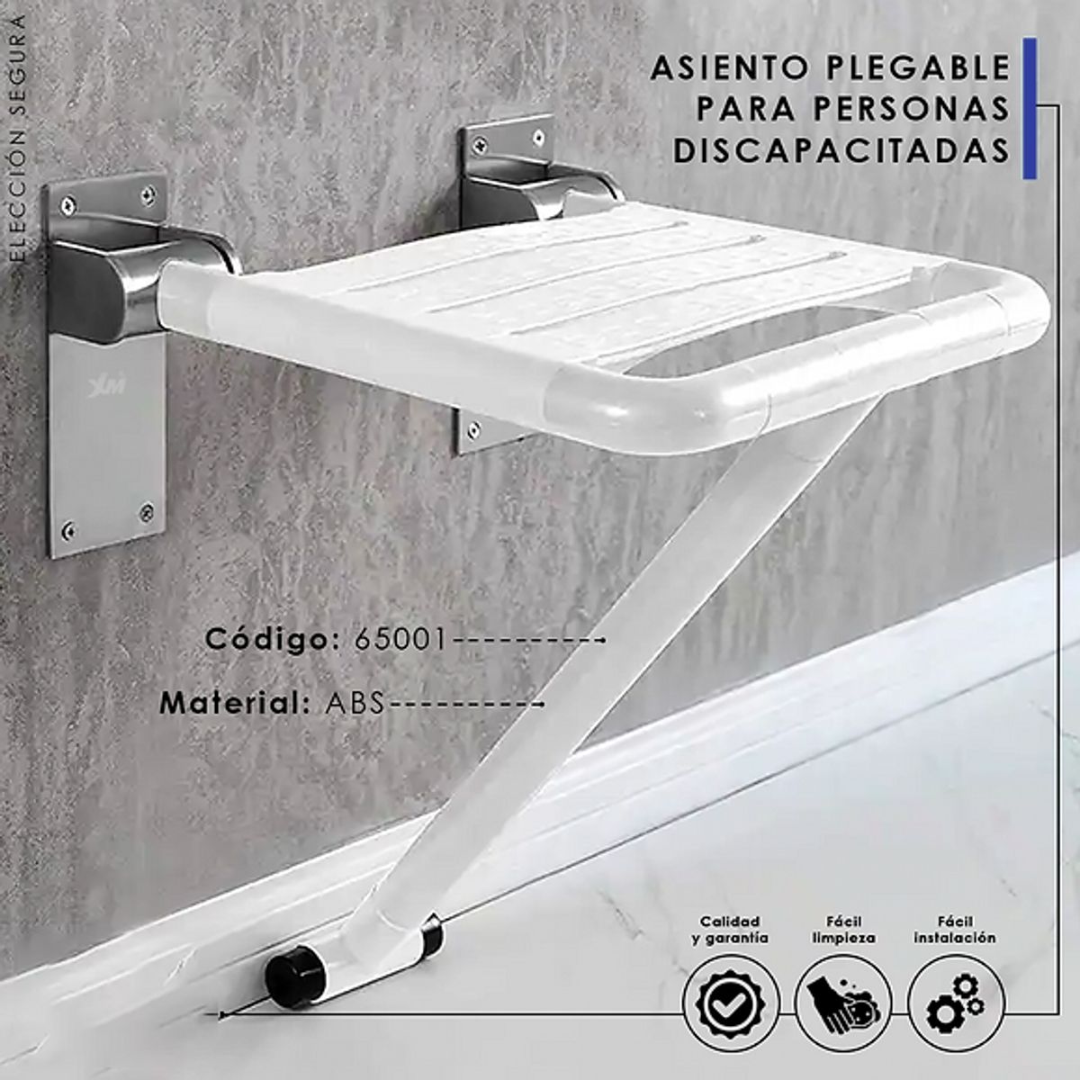 XM - Silla de Ducha Plegable para personas con discapacidad