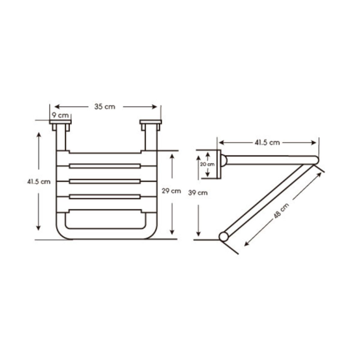 XM - Silla de Ducha Plegable para personas con discapacidad