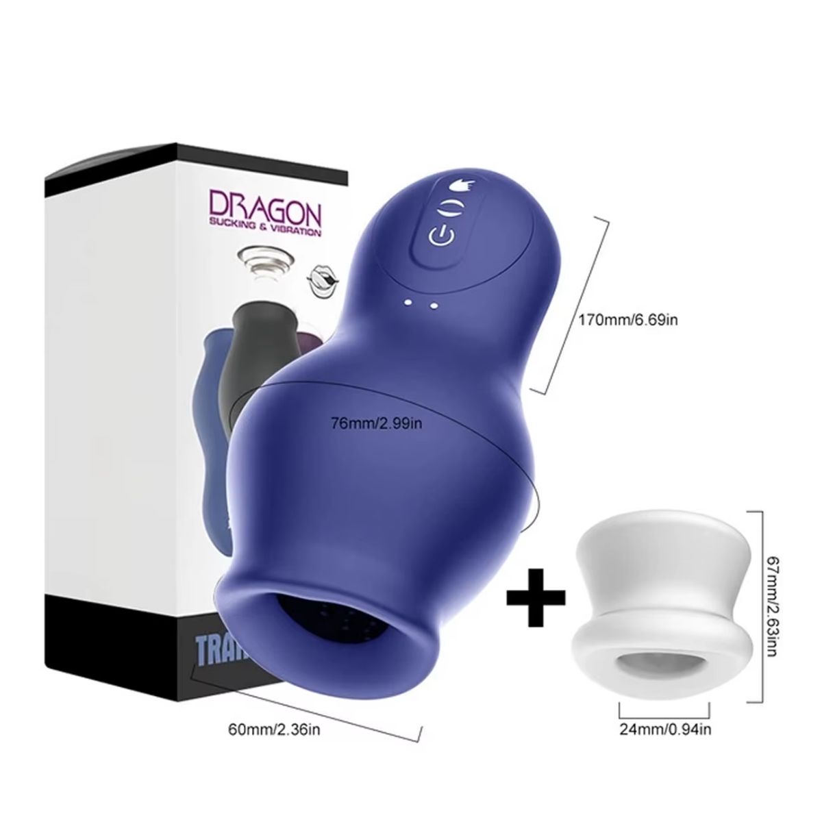 GENERICO - Copa de Masturbación Realista con Succión y Vibración