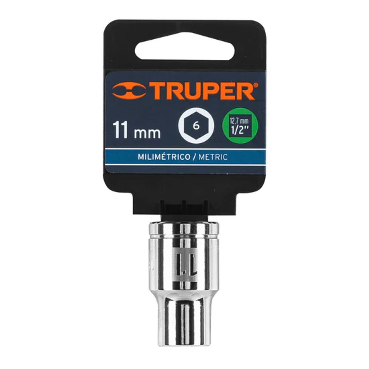 TRUPER - Dado hexagonal encastre 1/2pulg de 11 mm