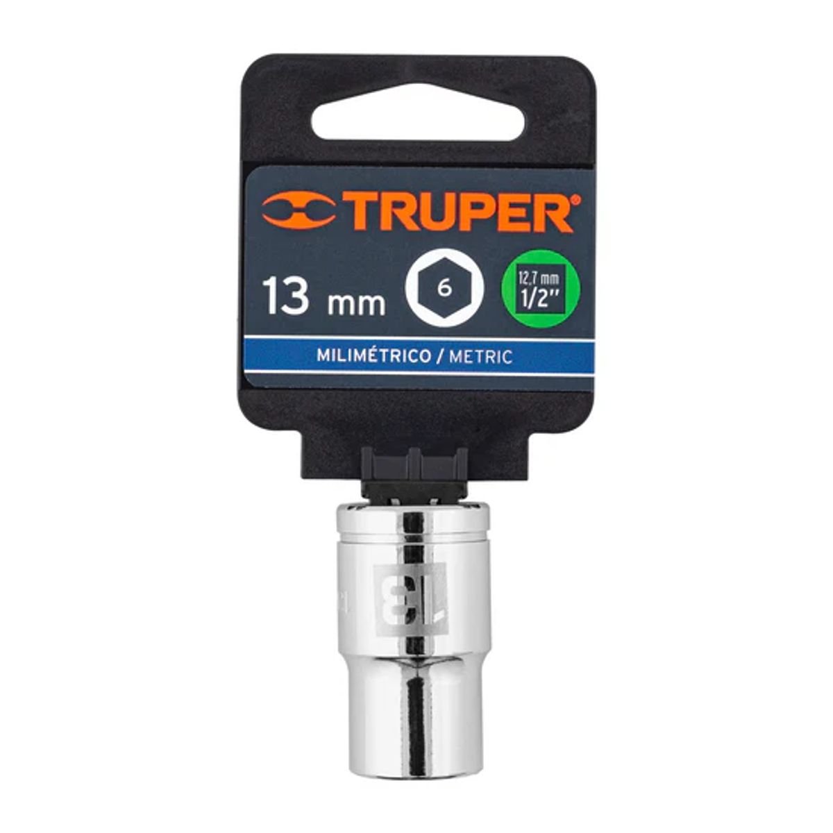 TRUPER - Dado hexagonal encastre 1/2pulg de 13 mm