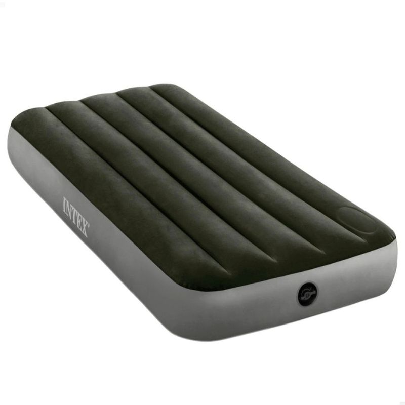 INTEX - Colchón Inflable Individual Intex con Inflador de pie