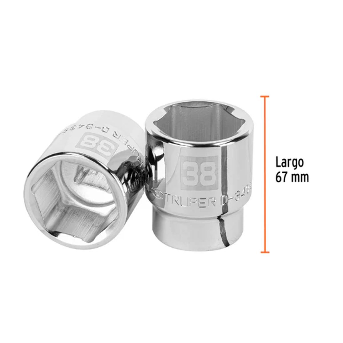 TRUPER - Dado hexagonal encastre 3/4pulg de 38 mm