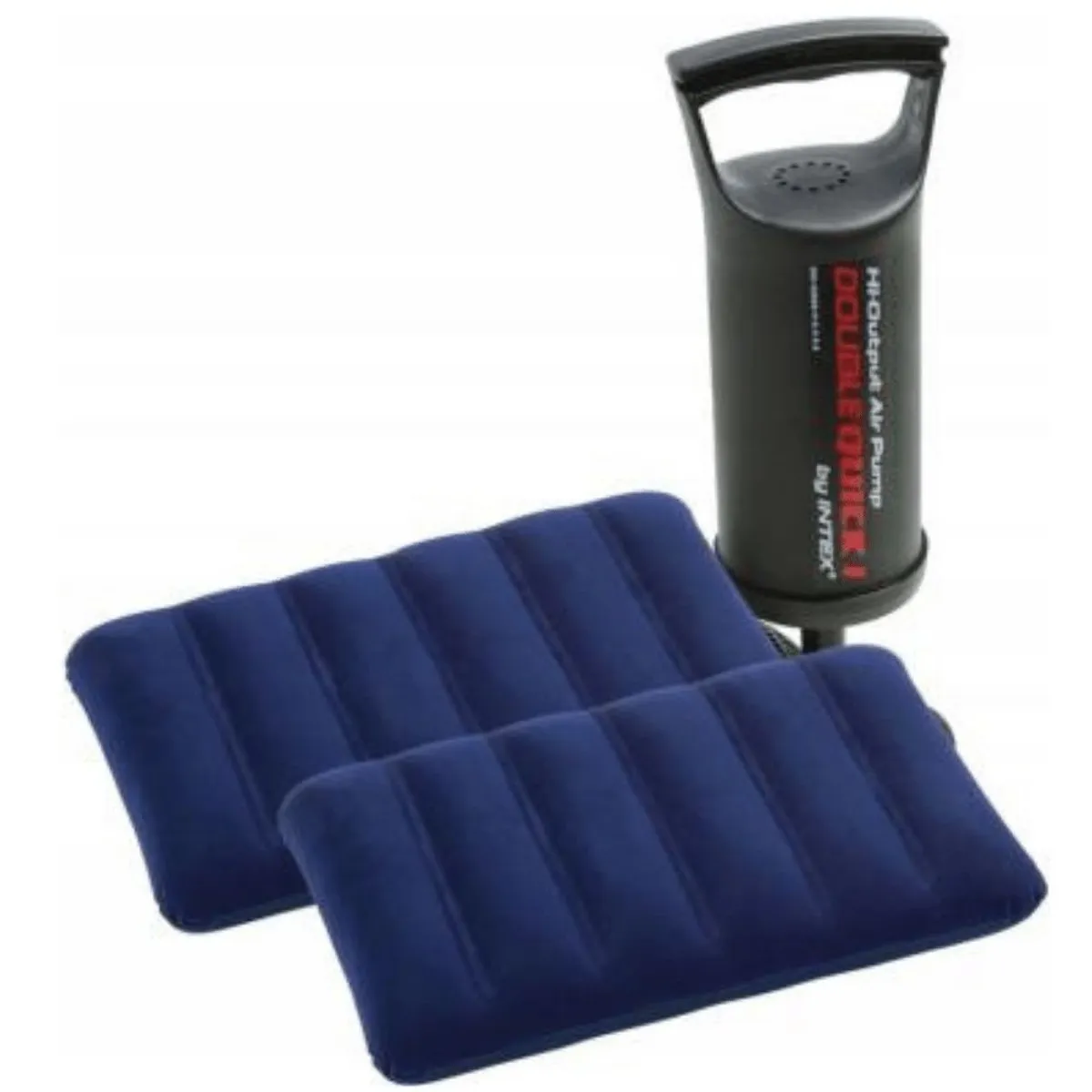 INTEX - Colchón Inflable Camping Queen Intex con Almohada e Inflador