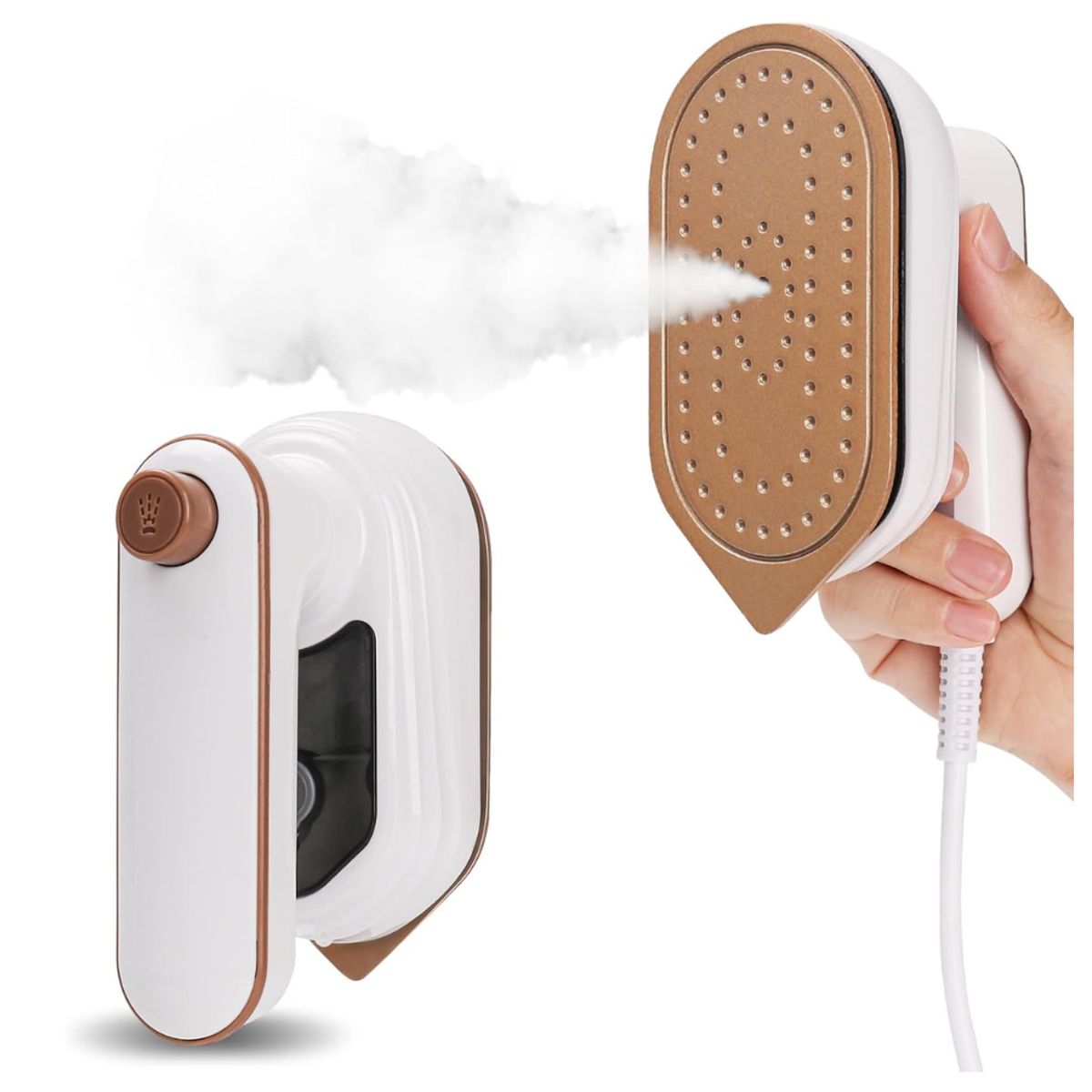 SEISA - Plancha a Vapor Electrica Vaporizador De Ropa Portátil De Mano - BLANCO