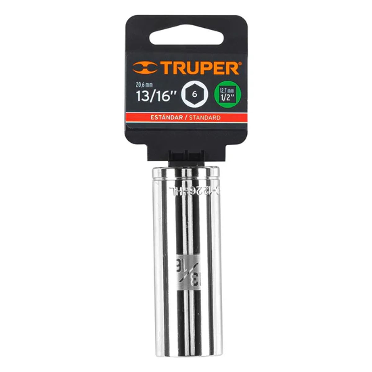 TRUPER - Dado tubular hexagonal encastre 12pulg de 13 / 16pulg