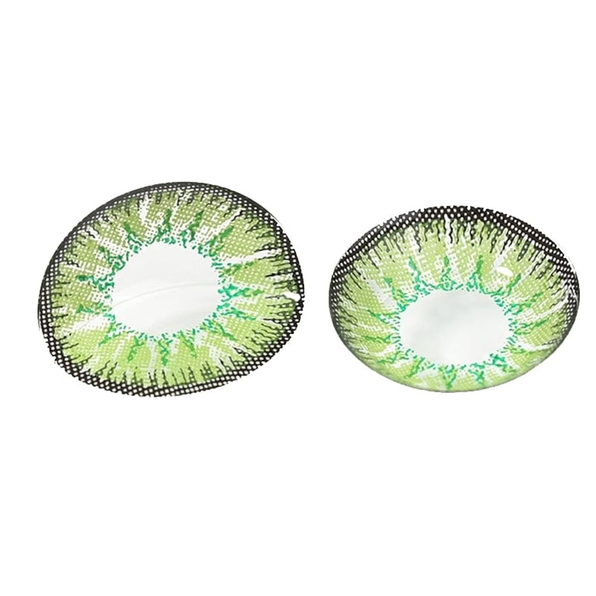 GENERICO - Lentes de contacto verde + estuche