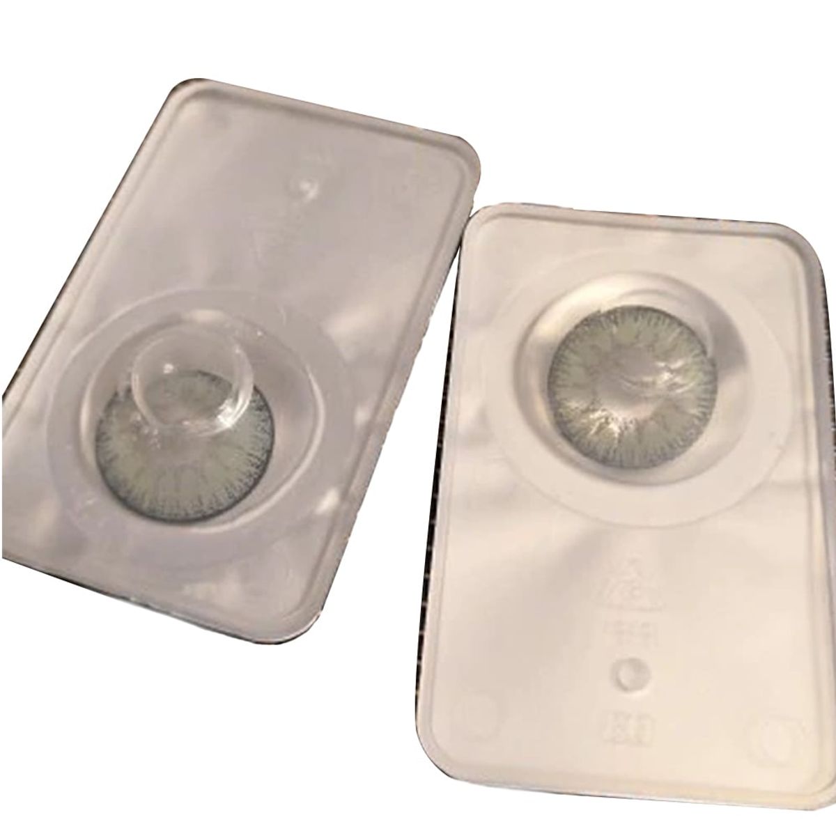 GENERICO - Lentes de contacto grises + estuche