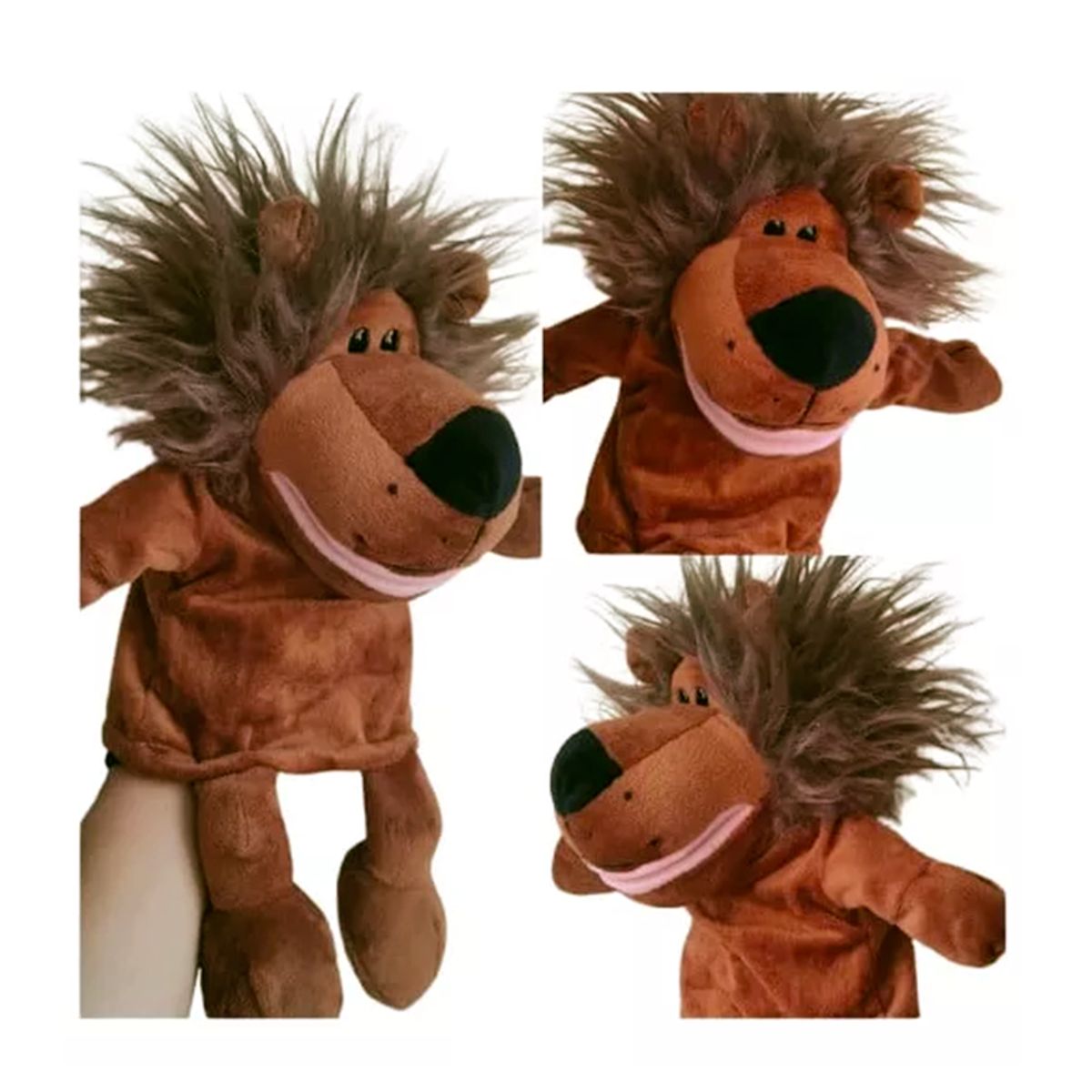 GENERICO - Titere Marioneta de Mano Leon Moreno Cuerpo Entero