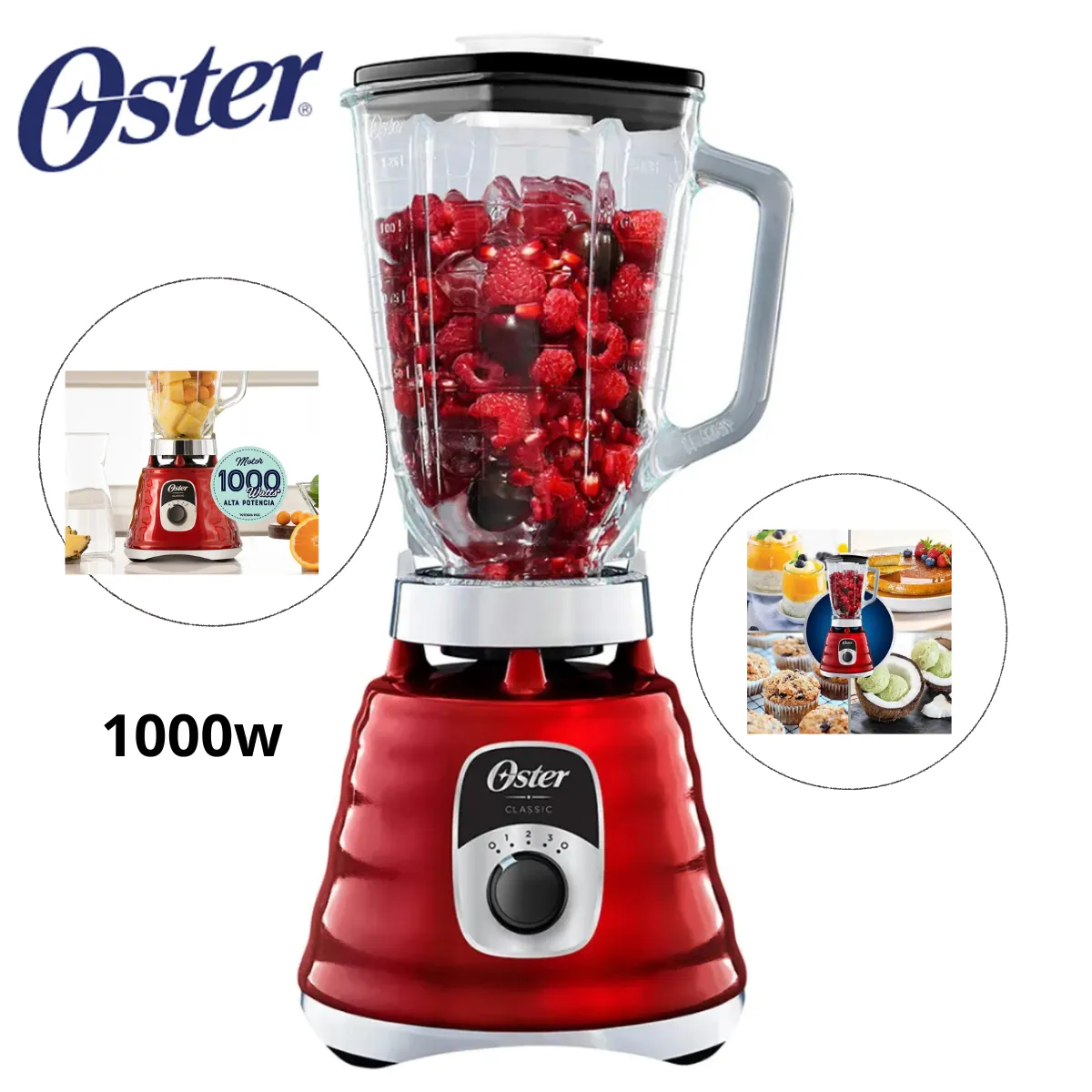 OSTER - Licuadora Oster 3 Velocidades BLST4126R-053