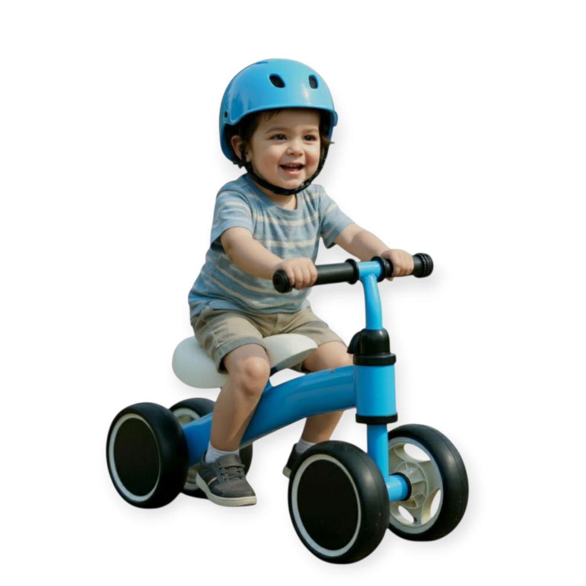 GENERICO - BICICLETA ESTIMULACION DE EQUILIBRIO CON CASCO SEGURIDAD