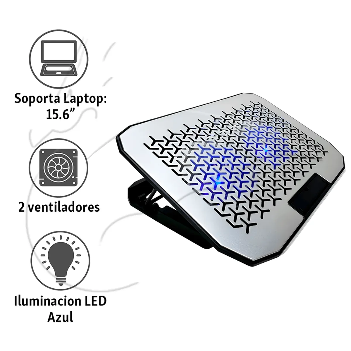 CYBERCOOL - Cooler para Laptop - Base Alumnio - HA-80