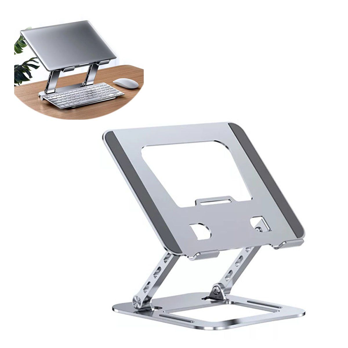 GENERICO - Soporte Base Laptop Tablet para escritorio Mesa Plegable de Metal