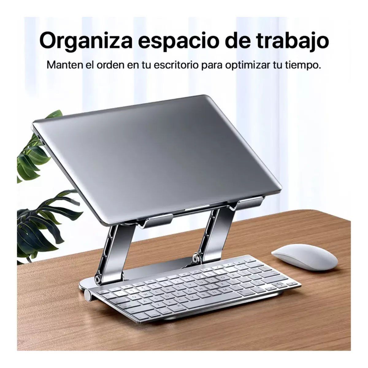 GENERICO - Soporte Base Laptop Tablet para escritorio Mesa Plegable de Metal
