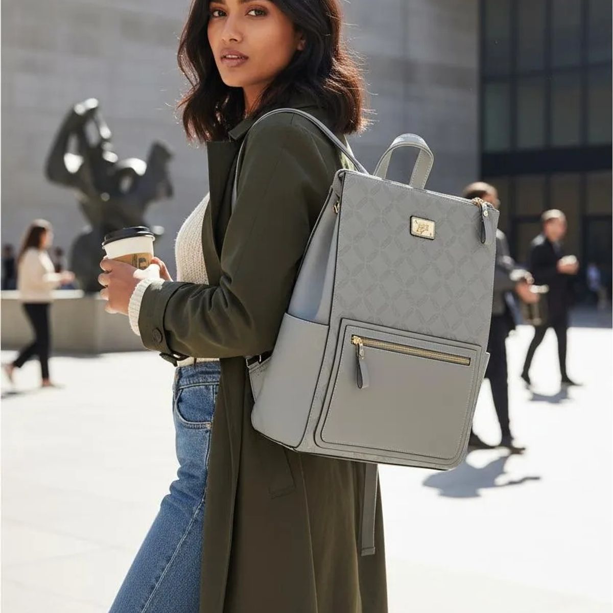 MARCO XENIA - Mochila portalaptop Marco Xenia pack de 3 piezas - Celeste