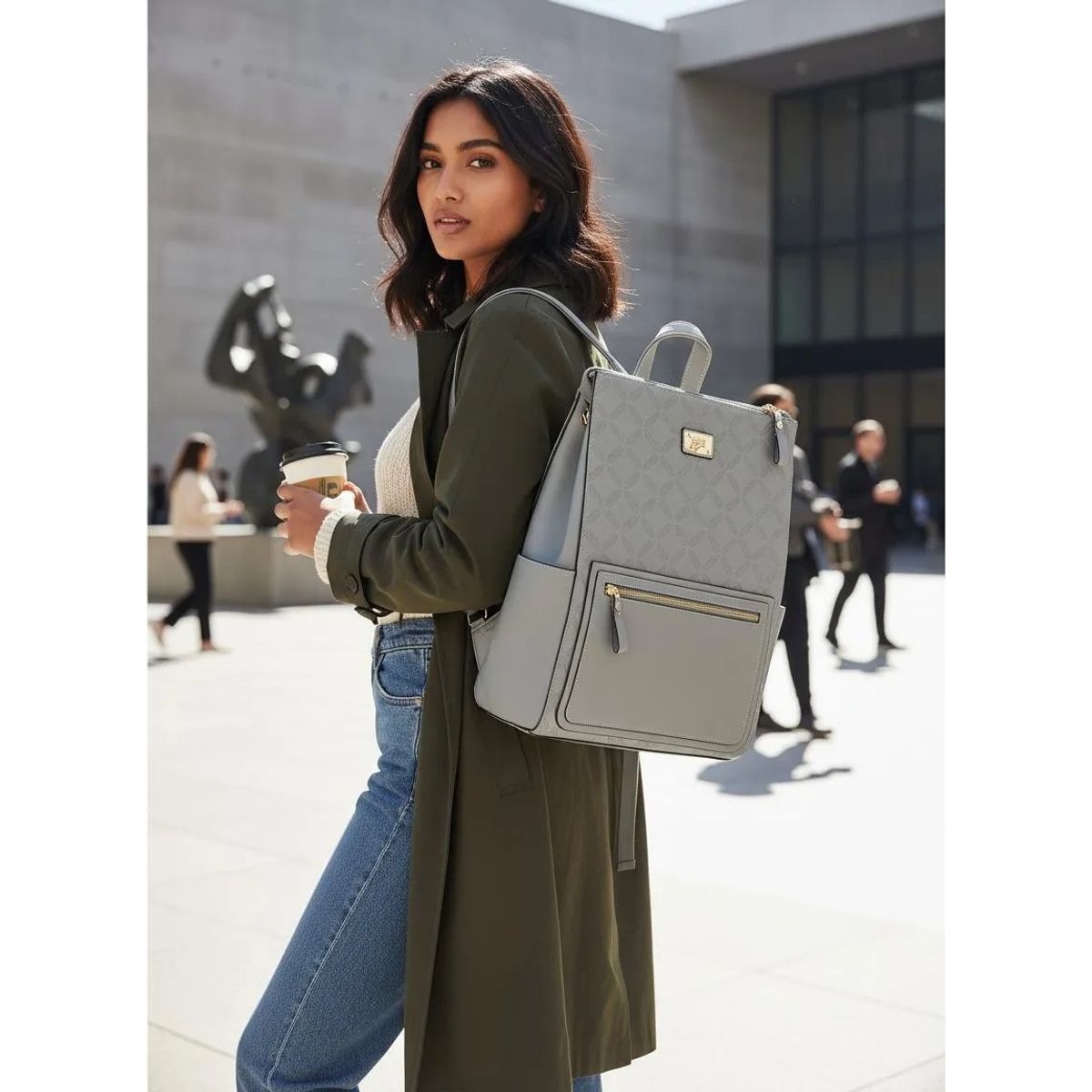 MARCO XENIA - Mochila portalaptop Marco Xenia pack de 3 piezas - Celeste