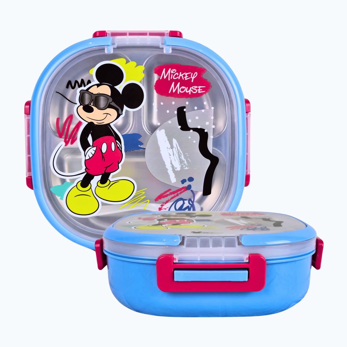 DISNEY - Taper Térmico Infantil MICKEY Acero Inoxidable Divisiones