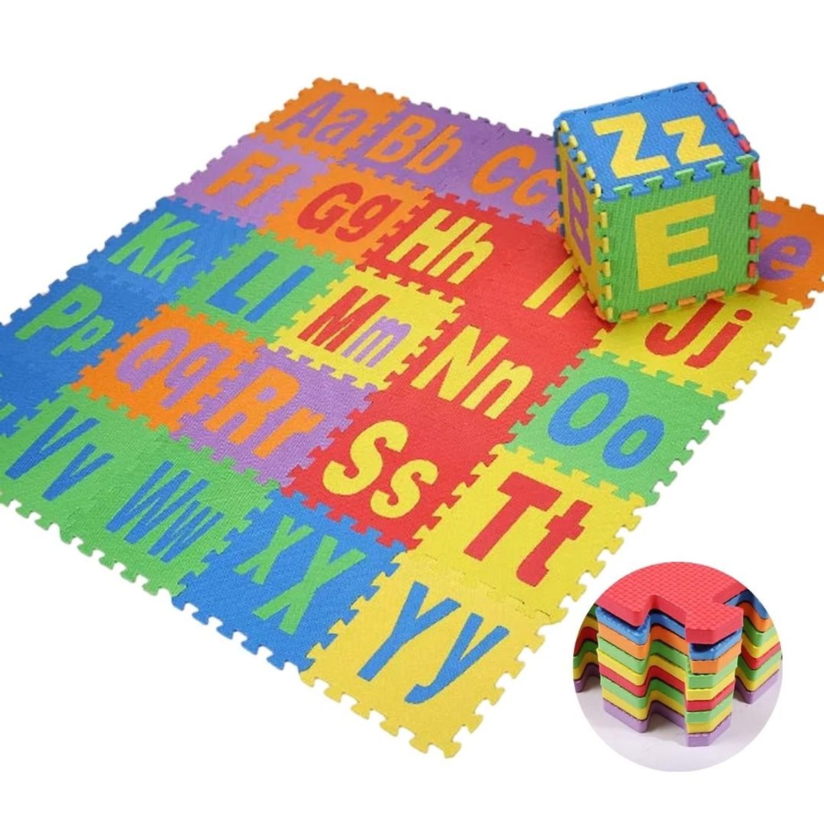 GENERICO - Piso Didáctico de Gomaeva Rompecabezas ABC para Niños -26Pzs