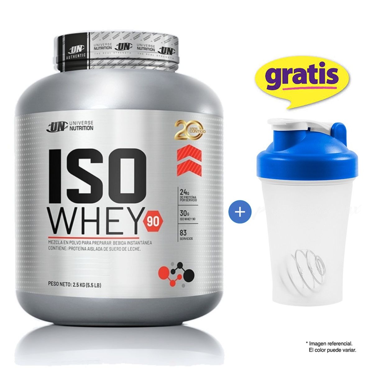 UNIVERSE NUTRITION - ISO WHEY 90 2.5 KG UNIVERSE NUTRITION VAINILLA