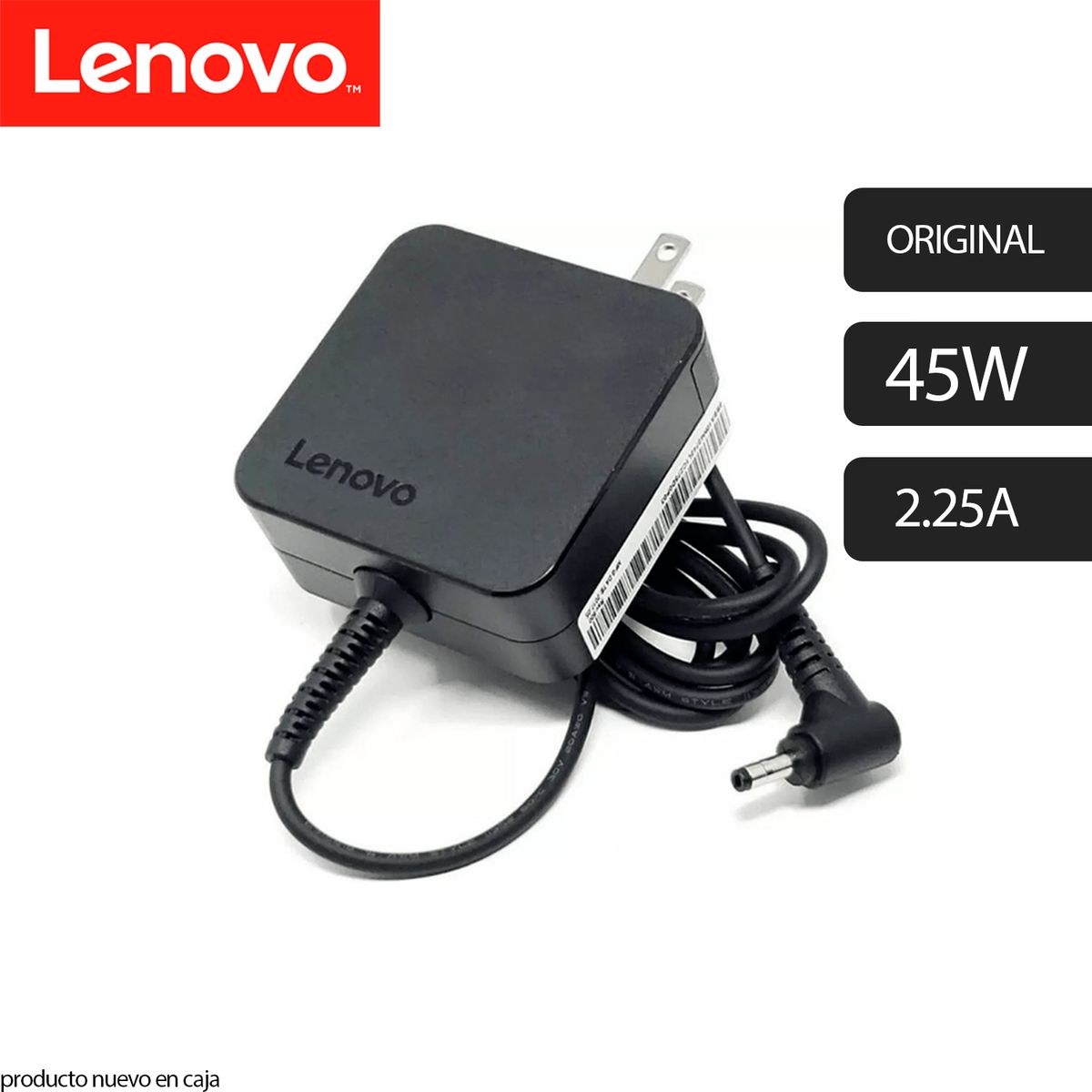 LENOVO - Cargador lenovo 45w 2-25a 20v  NUEVO EN CAJA