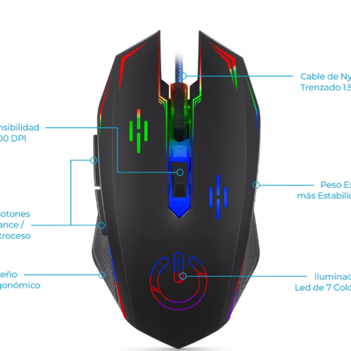 ENKORE - Kit Gamer 4 En1 BRAIN4 ENT G1005-4Teclado+ Mouse+ Auricular+ Pad Mouse