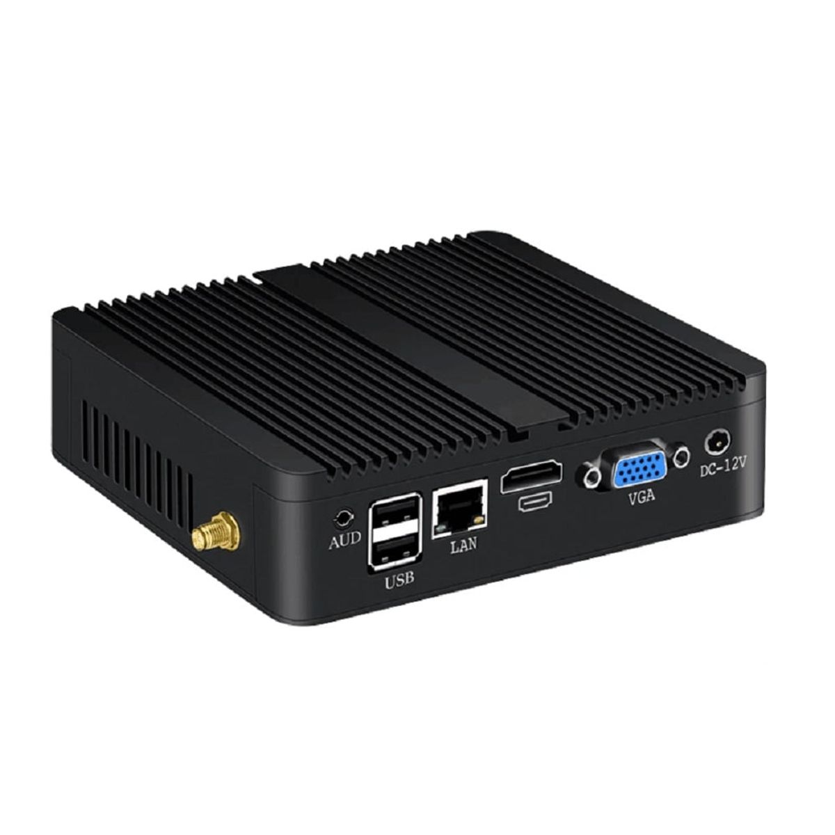GENERICO - Mini PC Bebepc Fanless Compute Intel Celeron 512GB SSD 8GB Negro