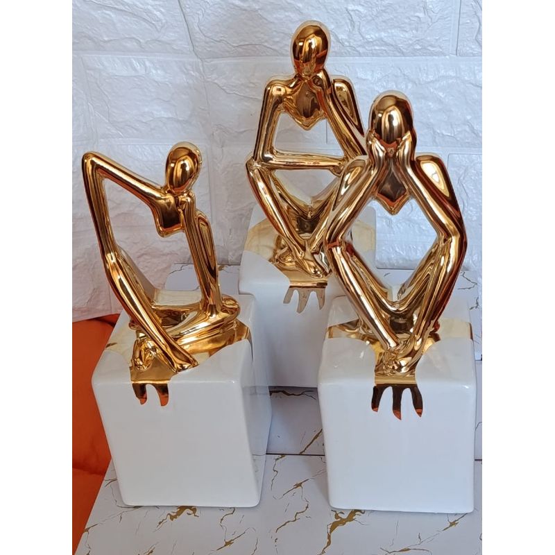 GENERICO - Set x 3 Figuras Abstractas Pensadores