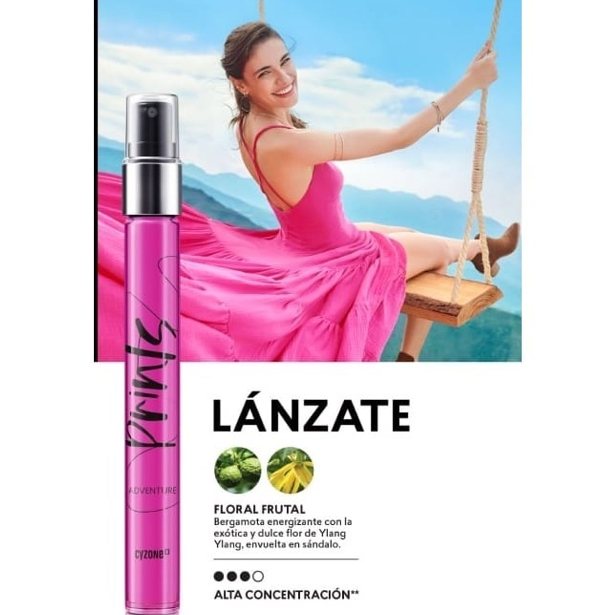 CYZONE - 2 Perfume prints adventure cyzone spray 30 ml cada uno