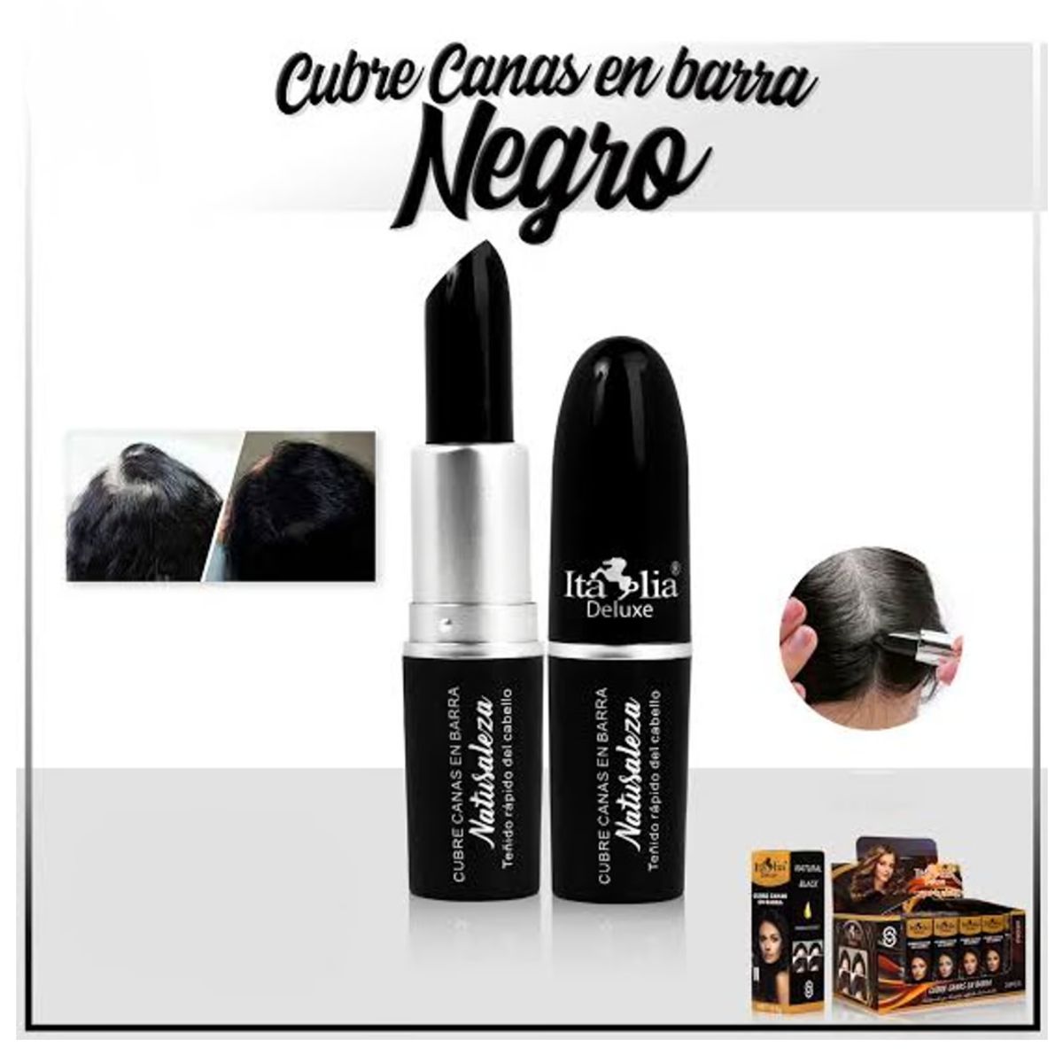GENERICO - COBERTOR PARA CANAS PRO NEGRO 45g