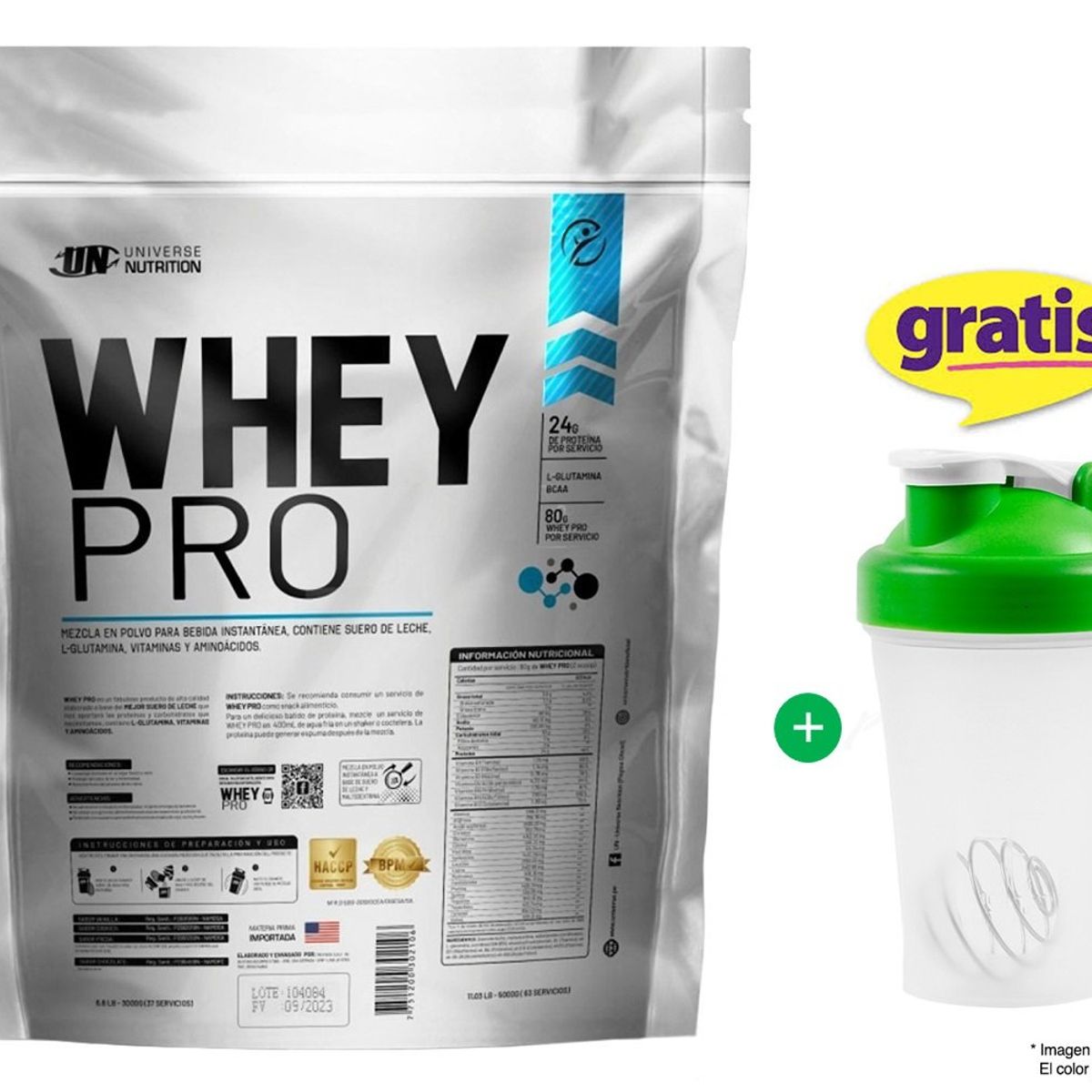 UNIVERSE NUTRITION - SUERO DE LECHE WHEY PRO 3KG PROTEÍNA UN VAINILLA