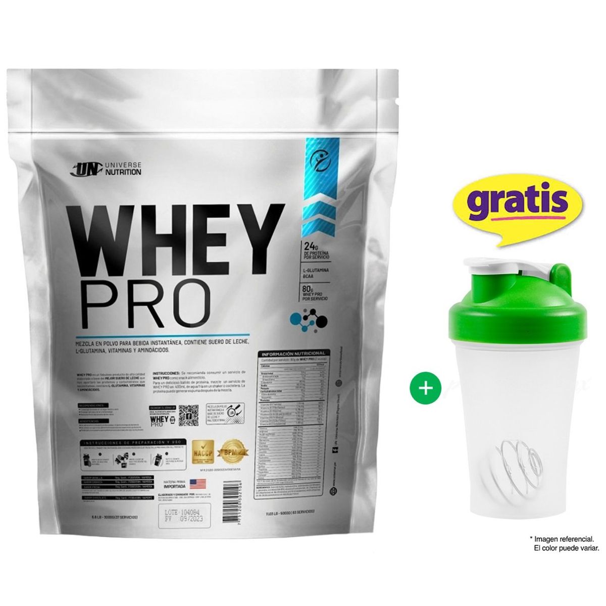 UNIVERSE NUTRITION - SUERO DE LECHE WHEY PRO 3KG PROTEÍNA UN VAINILLA