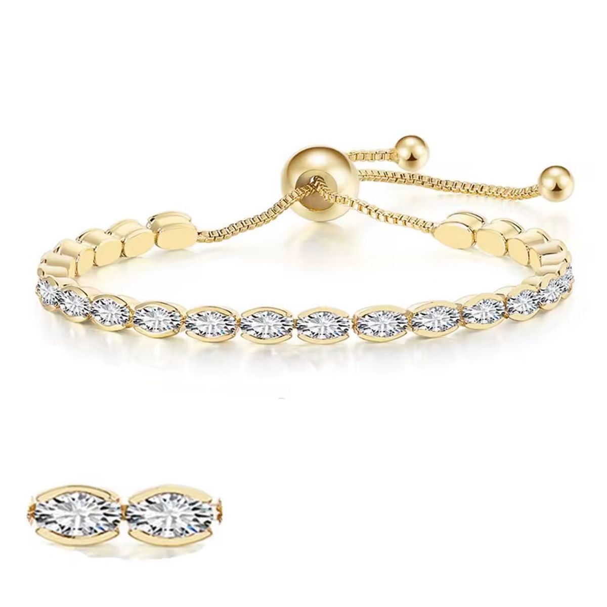 LA TIENDA 88 JOYAS Y ACCESORIOS - La Tienda 88 - Pulsera Brazalete Bañado en Oro de 18k - Amarillo