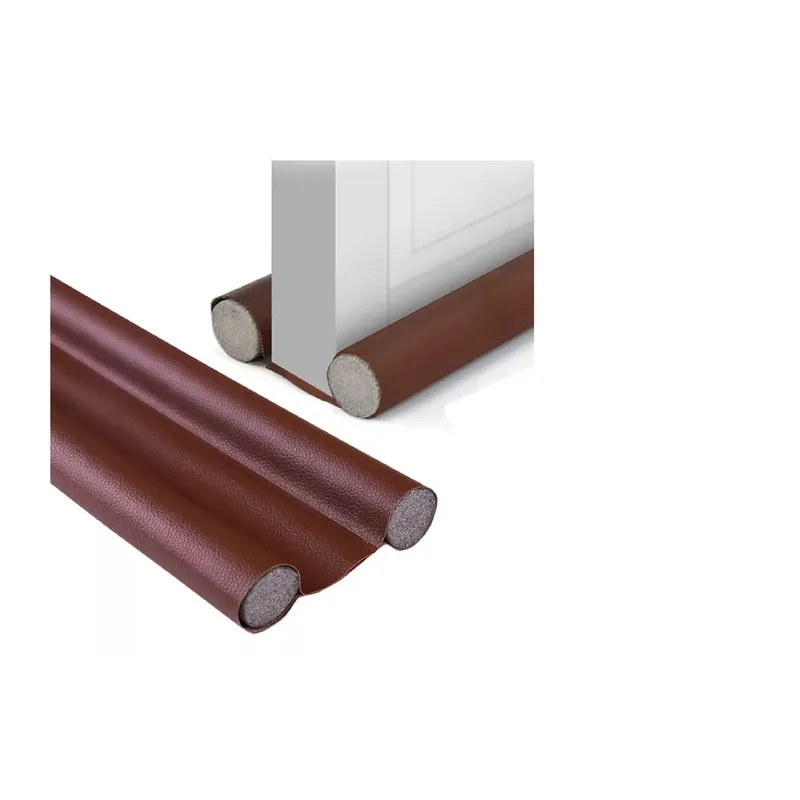 GENERICO - Pack X 2 Burletes Fexible Protección Sellado de Puerta Marron