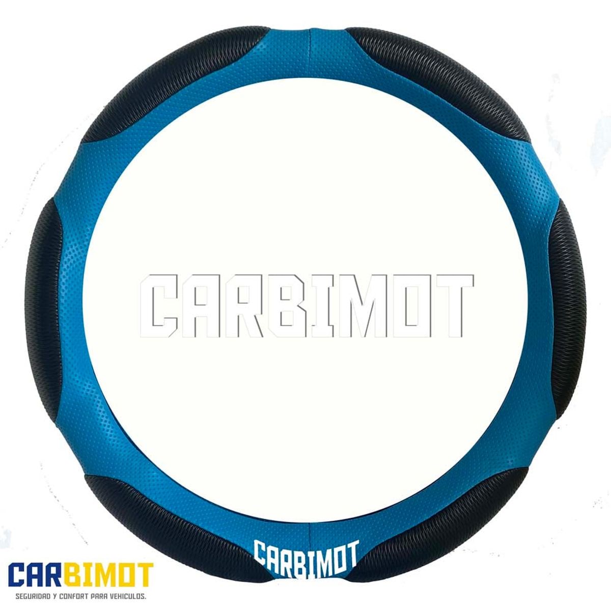 UNIVERSAL - Funda cobertor forro cubre volante timón vehicular azul