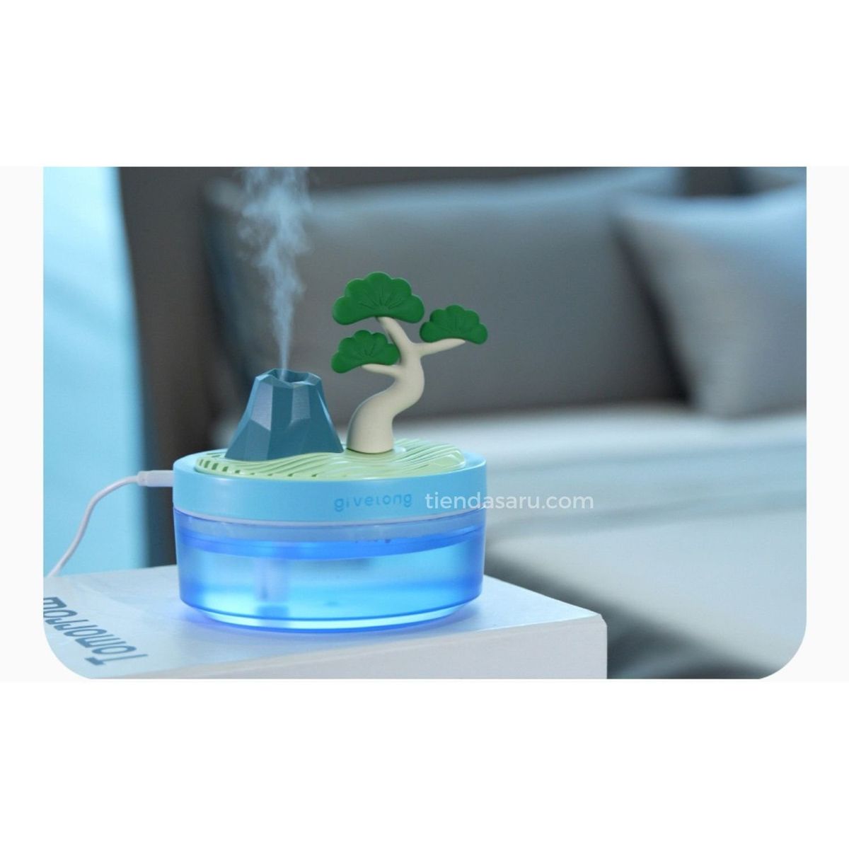 GENERICO - Humidificador Paisaje Difusor de Aromas - Azul
