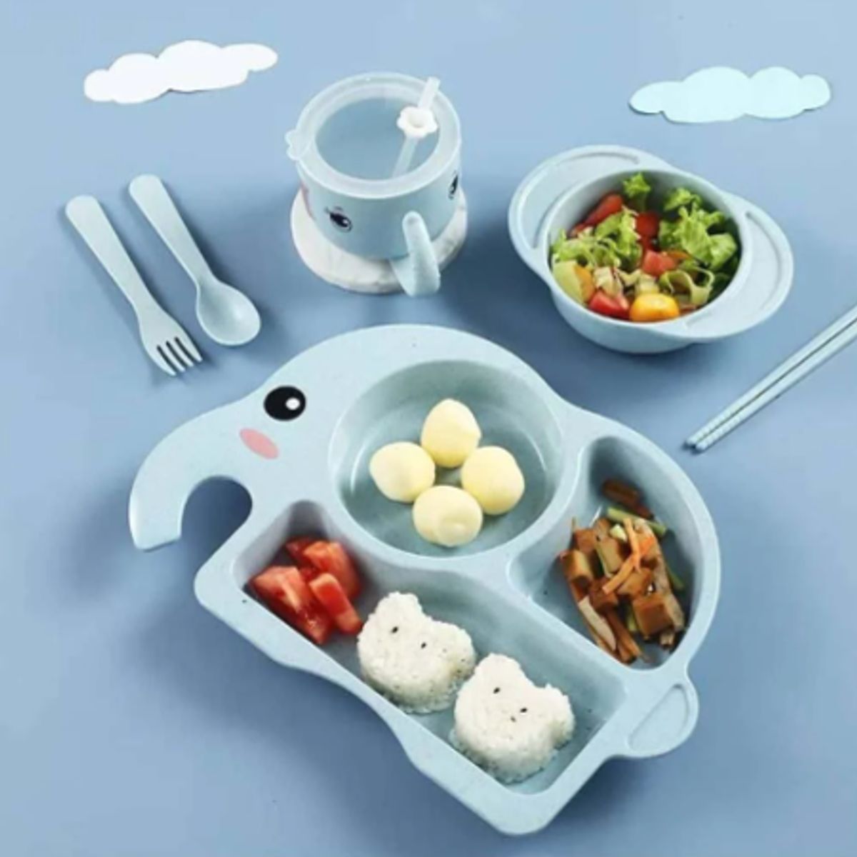 GENERICO - Bandeja plato comedero para bebe