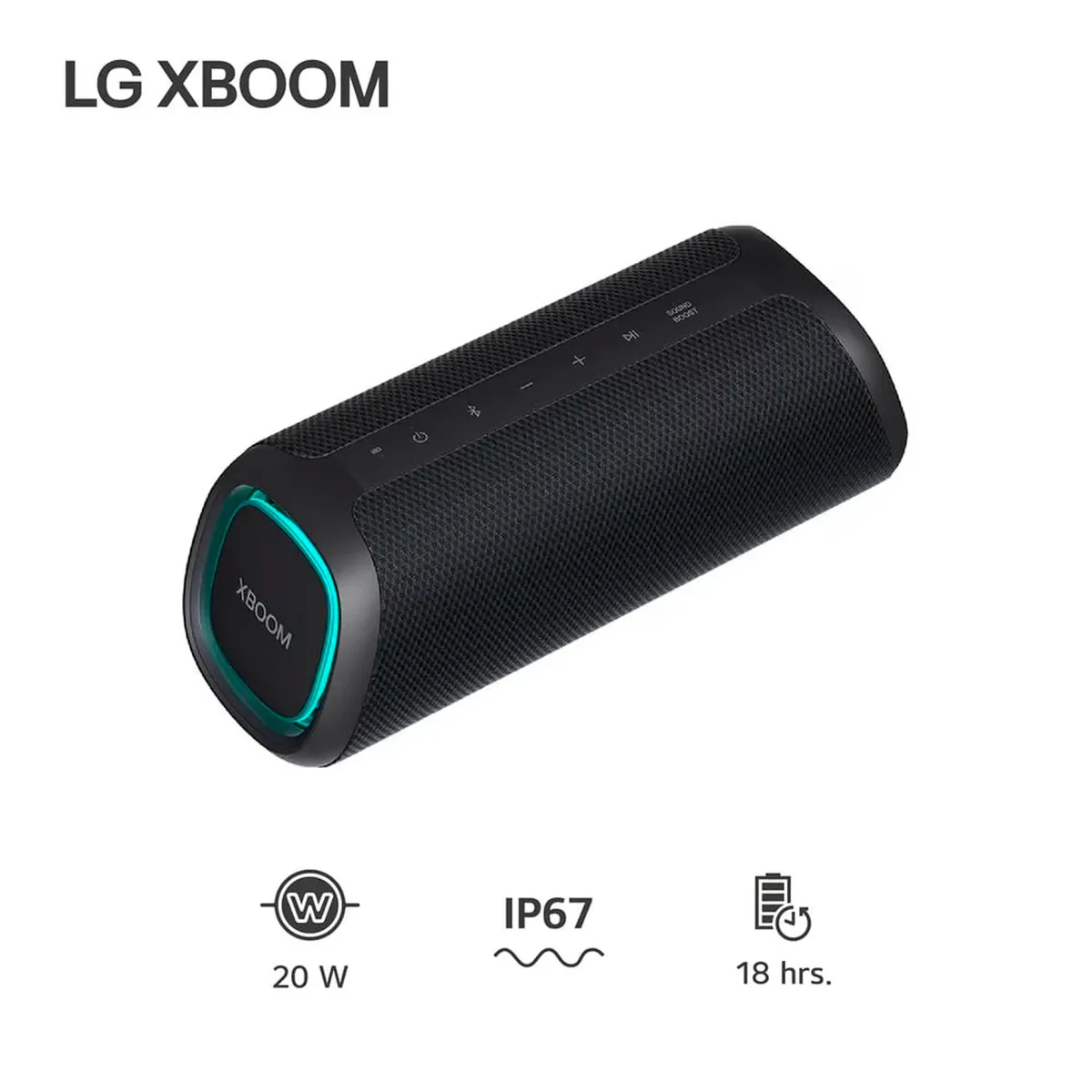 LG - Parlante LG XBOOM Go XG5 20W Bluetooth IP67 Negro
