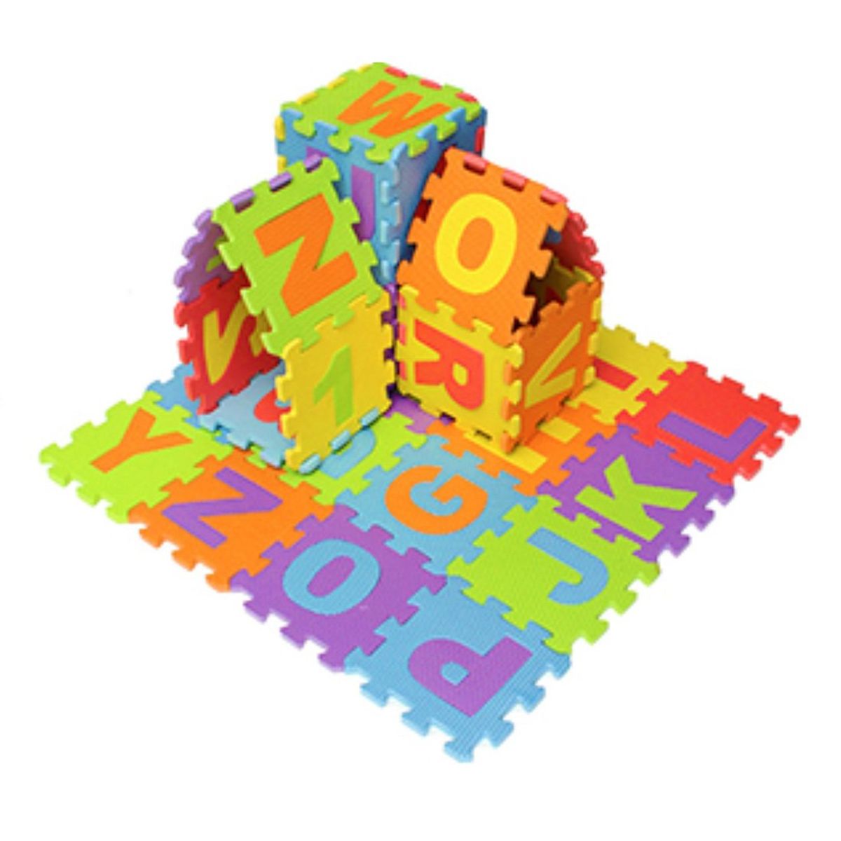 GENERICO - Piso de Goma EVA para Bebes ABCedario 26 Piezas 30x30x0.8cm