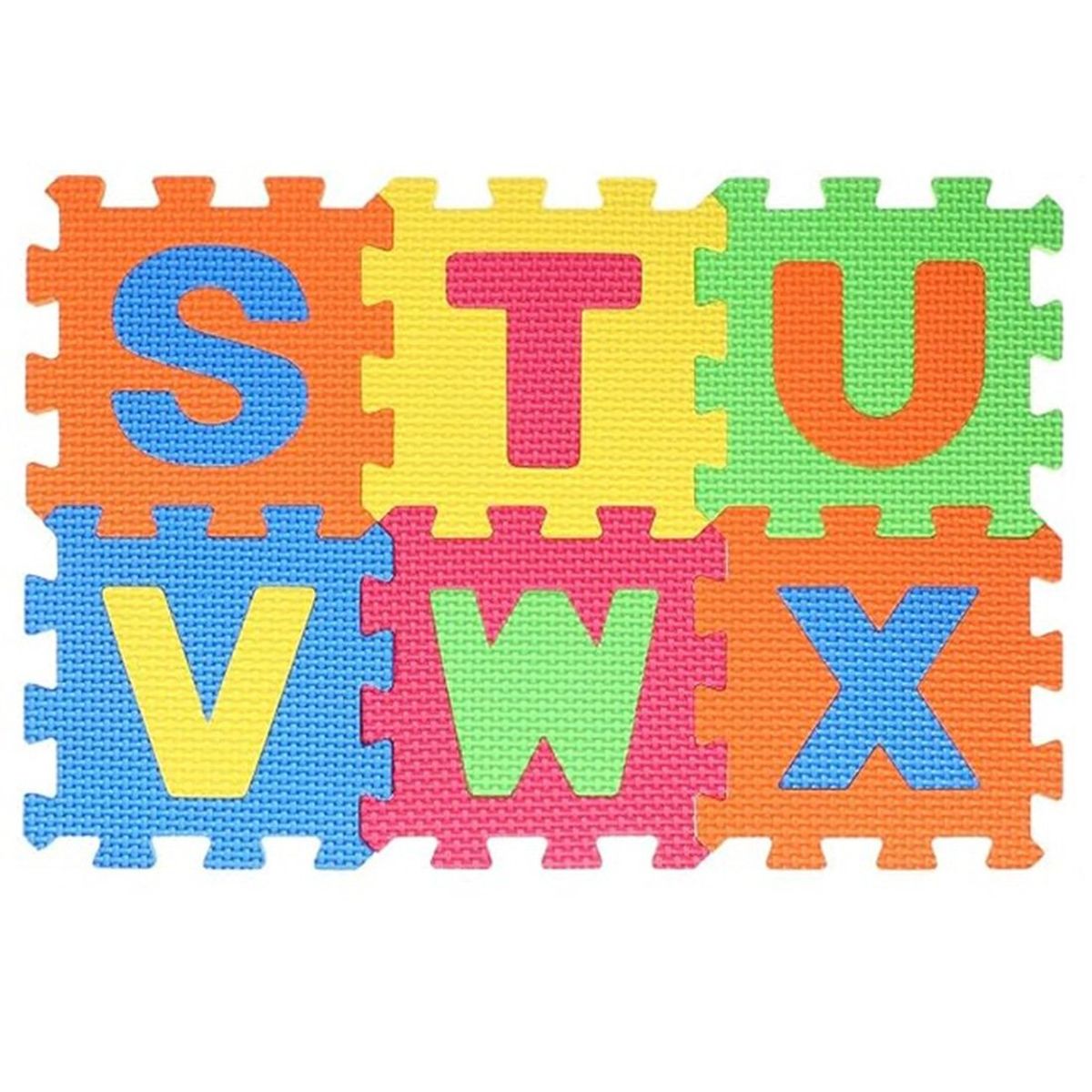 GENERICO - Piso de Goma EVA para Bebes ABCedario 26 Piezas 30x30x0.8cm