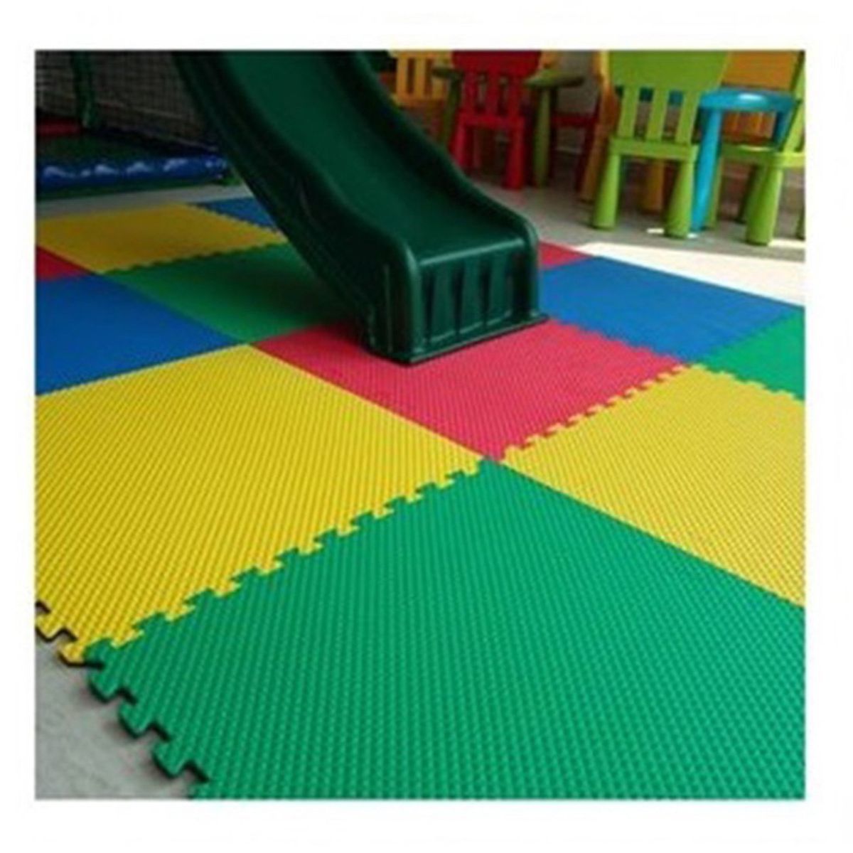 GENERICO - Piso de Goma EVA para Bebes de 60x60x1.8cm x 6 Pcs